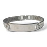 Stainless Steel Bracelet Center Plaque with... | Mens Jewish Bracelets