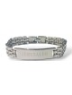 Stainless Steel Bracelet Center Plaque with... | Mens Jewish Bracelets