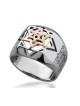 Ha%92Ari Silver and Gold Five Metals Tikkun Chava Ka... | Jewish Rings
