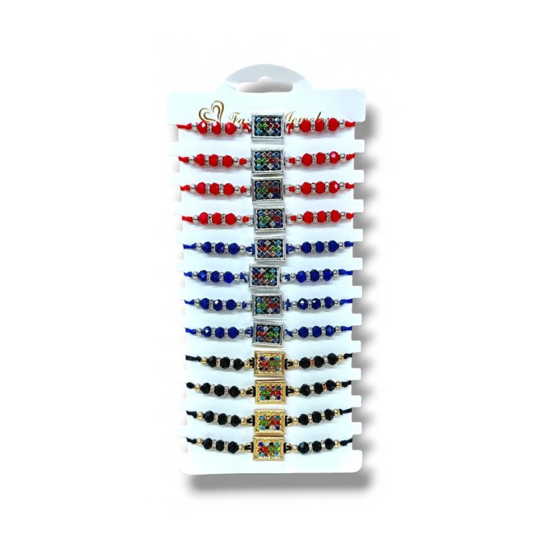 Good Luck Cord Bracelets with Breastplate Image As... | Bracelet Packs