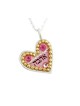 Heart Shaped Pendant by Ester Shahaf Love | Necklaces by Esther Shahaf