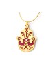 Red Hamsa Necklace to Ward off the Evil Eye by Est... | Hamsa Necklace