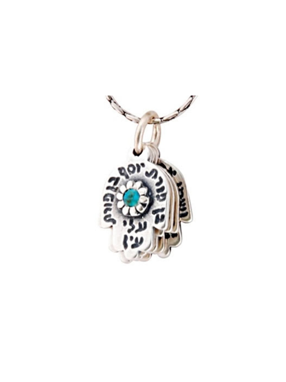 Ben Porat Hamsa Bijoux pour hommes avec bénédictions | Collier Hamsa
