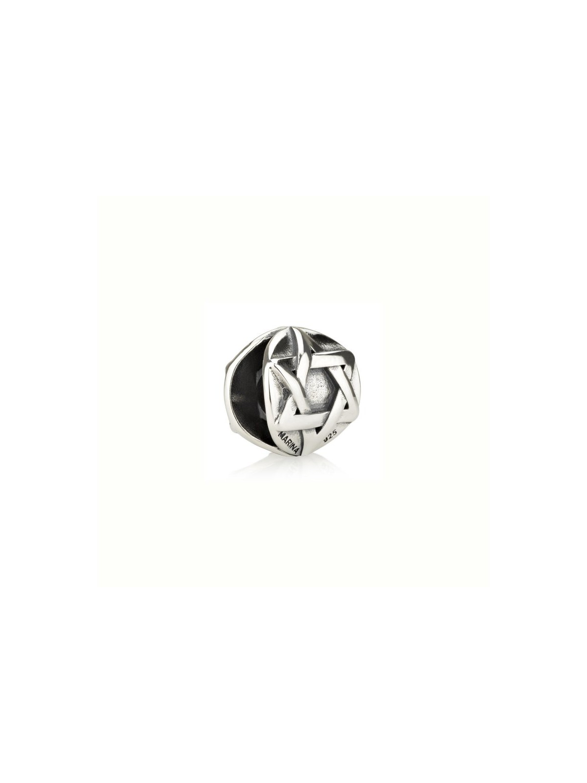 Classic Round Silver Star of David Charm | Judaica Charms