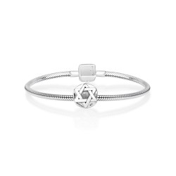 Classic Round Silver Star of David Charm | Judaica Charms