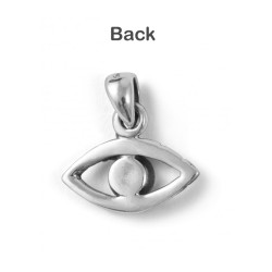 Evil Eye Pendant Necklace in 925 Sterling Silver w... | Jewish Pendant