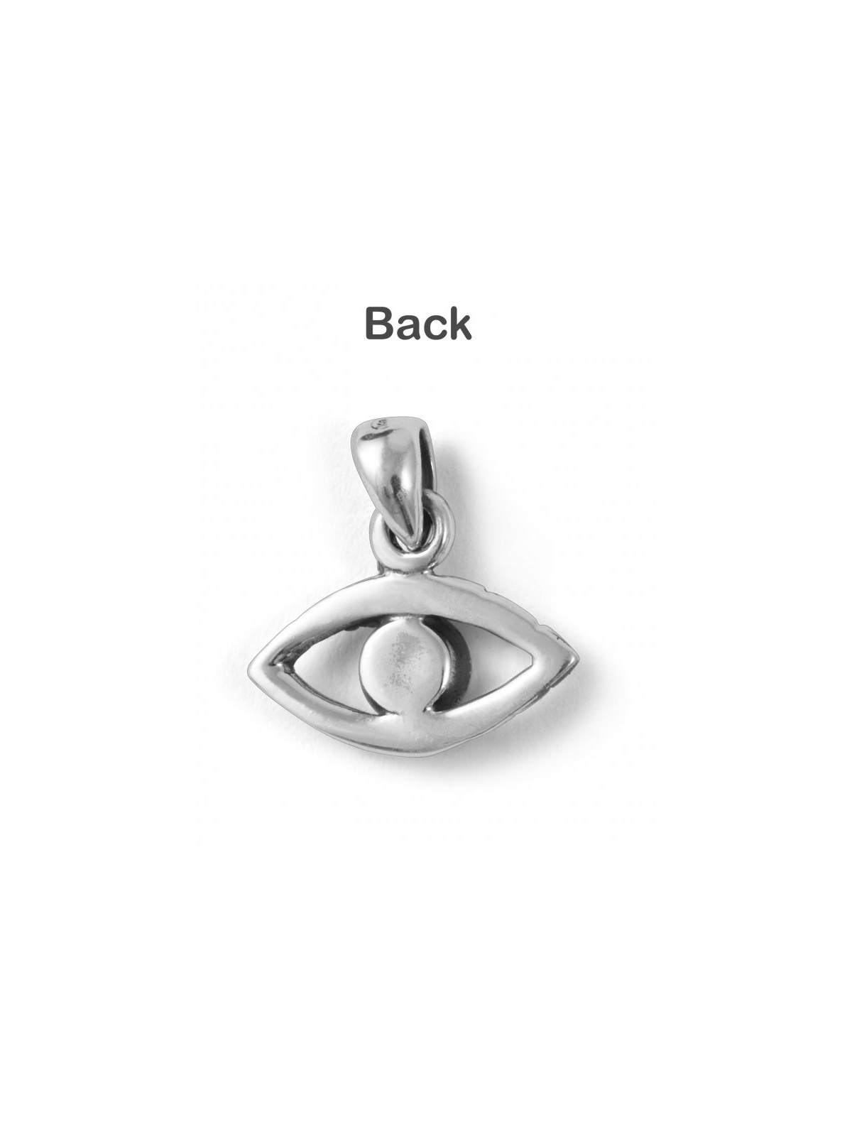 Evil Eye Pendant Necklace in 925 Sterling Silver w... | Jewish Pendant