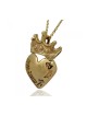 Pendentif Mots du Coeur en Or par HaAri | Colliers par HaAri