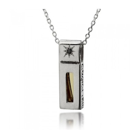 Kabbalah Pendant with Black Diamond by HaAri J... | Necklaces by HaAri