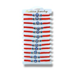Good Luck Red Cord Bracelets with Protective Eye a... | Bracelet Packs