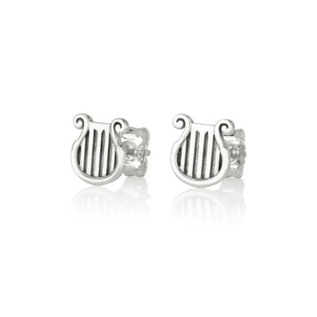 Sterling Silver Earrings King Davids Lyre Image | Earrings
