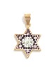 Amethyst and Zircon Star of David Pendant | Jewish Gift from Israel