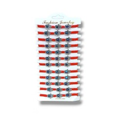 Good Luck Red Cord Bracelet with 3 Protective Eye ... | Bracelet Packs