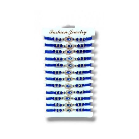 Good Luck Cord Bracelets with Protective Eye Hamsa... | Bracelet Packs