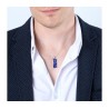 Sterling Silver Pendant Necklace Blue Enamel Men... | Menorah Pendants