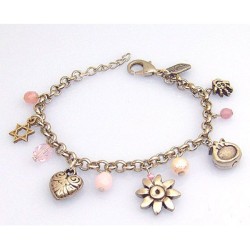 Silver Plated Judaica Charm Bracelet by E... | Israeli Fashion Jewelry