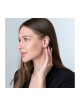 Boucles d'oreilles en argent sterling avec pierre d'Eilat courbée avec... | Boucles d'oreilles