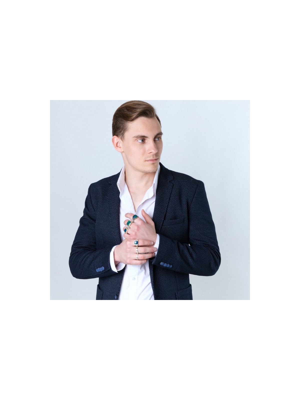 טבעת כסף סטרלינג בציפוי זהב מובלט Ani Ledodi... | טבעות יהודיות