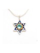 Pendentif étoile de David en bleu par Ester... | Colliers par Esther Shahaf