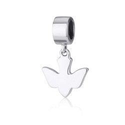 Sterling Silver Dove Charm | Judaica Charms