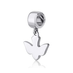 Sterling Silver Dove Charm | Judaica Charms