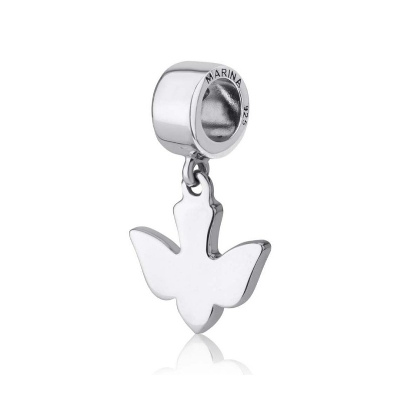 Sterling Silver Dove Charm | Judaica Charms