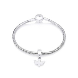 Sterling Silver Dove Charm | Judaica Charms