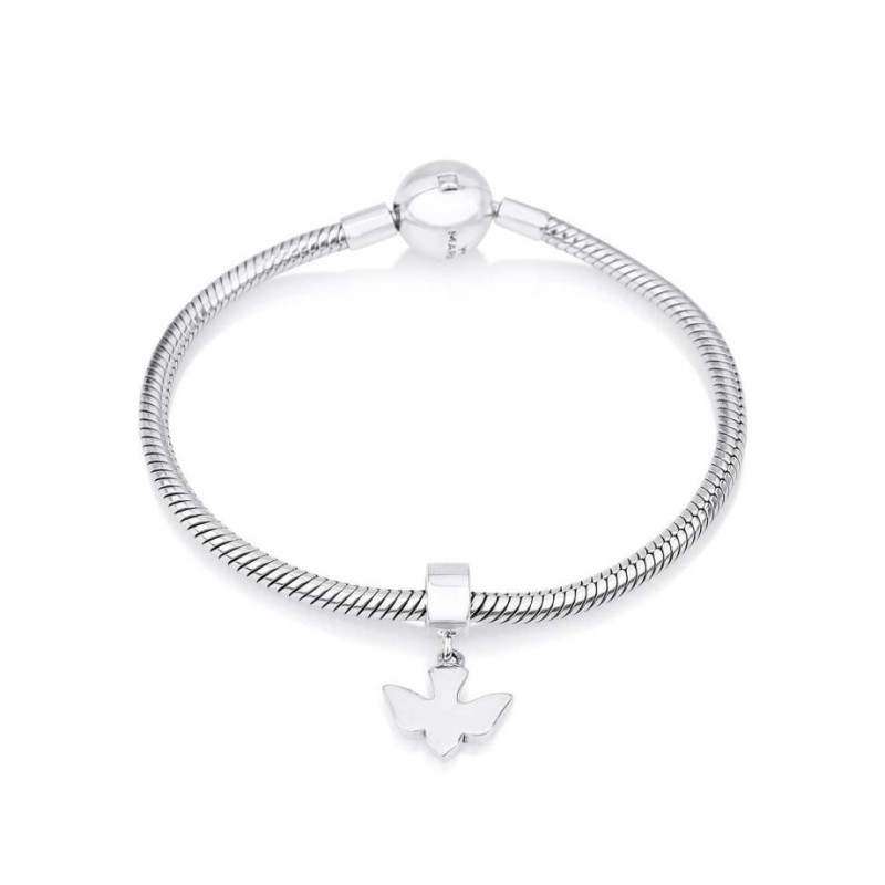 Sterling Silver Dove Charm | Judaica Charms