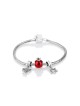 Pomegranate Star of David and Menorah Charm Bracelet | Judaica Charms