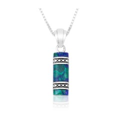 Collier en argent sterling avec pierre d'Eilat... | Bijoux de mode israéliens