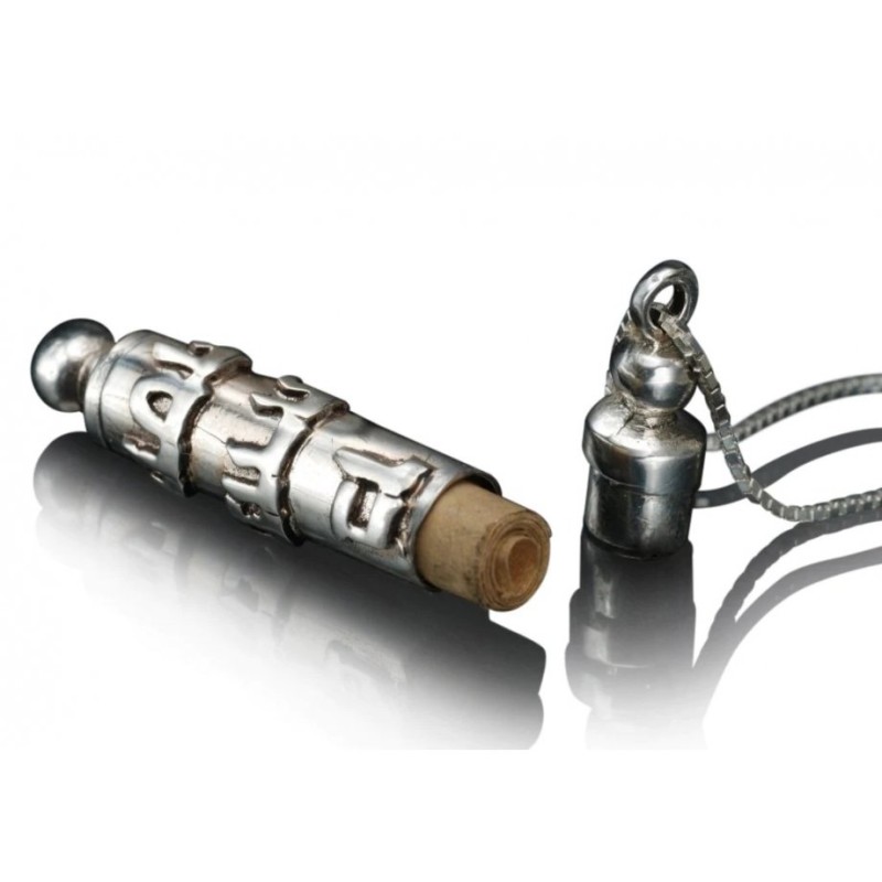 Haari Kabbalah Ben Porat Amulet Case with Scro... | Necklaces by HaAri