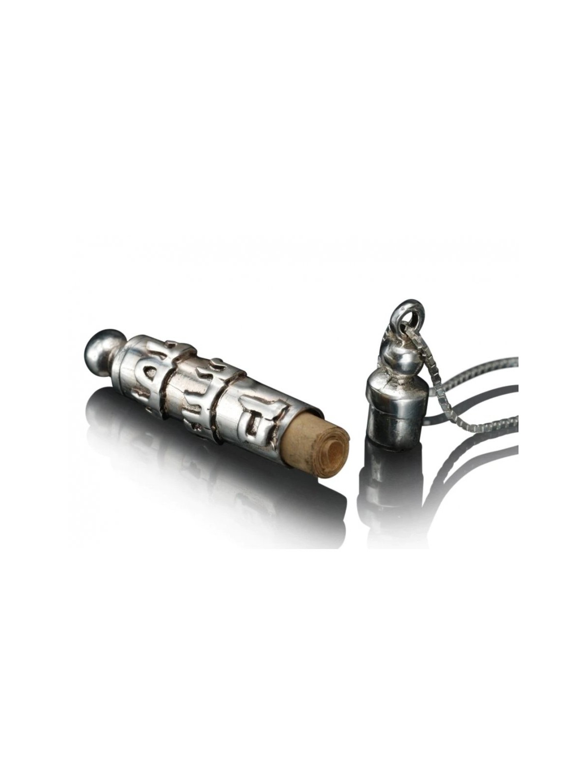 Haari Kabbalah Ben Porat Amulet Case with Scro... | Necklaces by HaAri