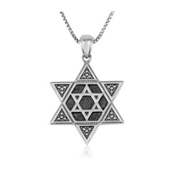 Sterling Silver Pendant One Within Anothe... | Jewish Gift from Israel