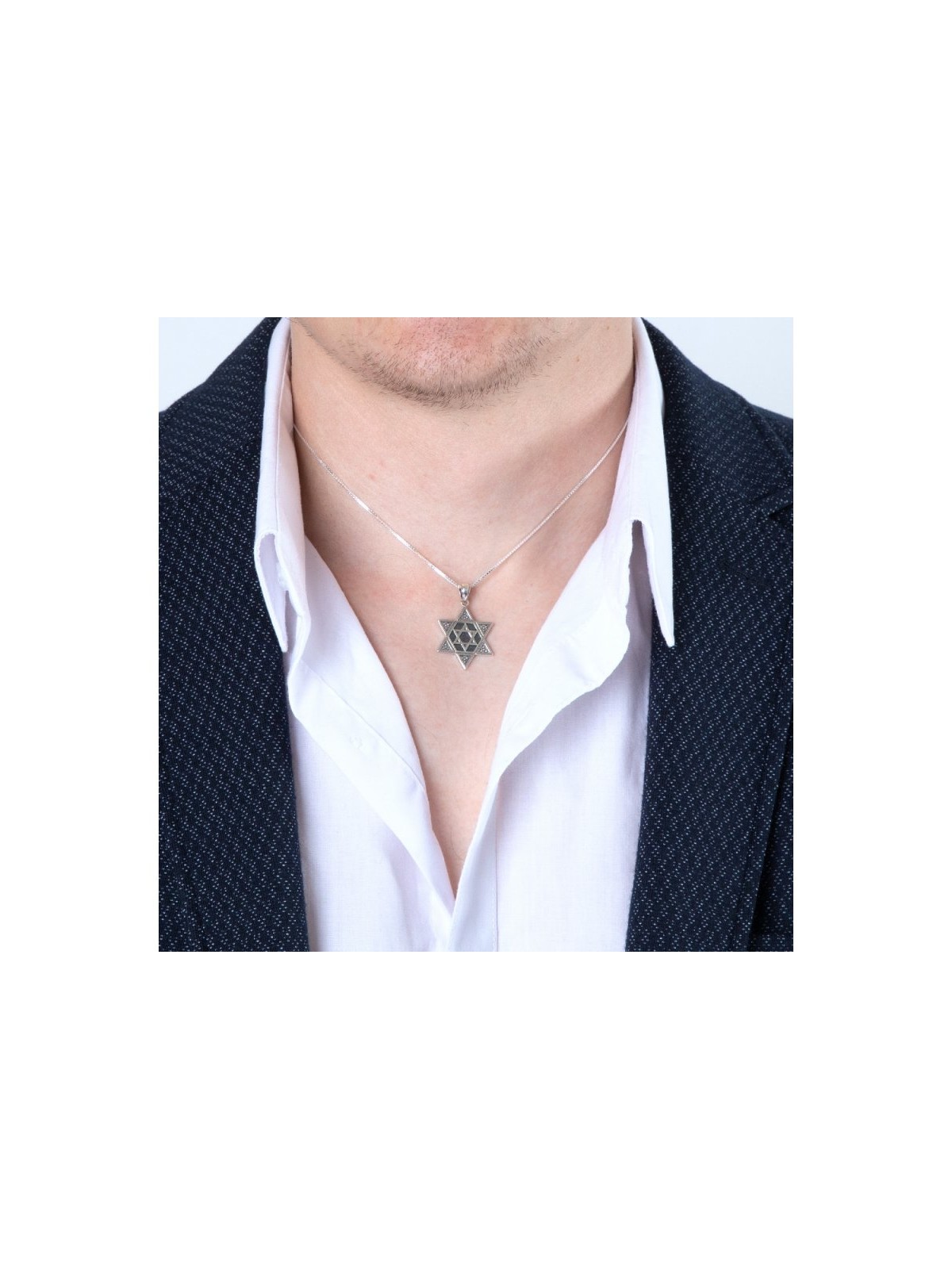 Sterling Silver Pendant One Within Anothe... | Jewish Gift from Israel