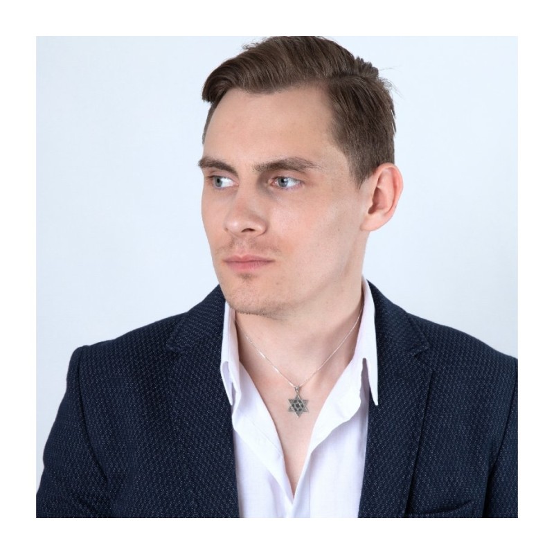 Sterling Silver Pendant One Within Anothe... | Jewish Gift from Israel