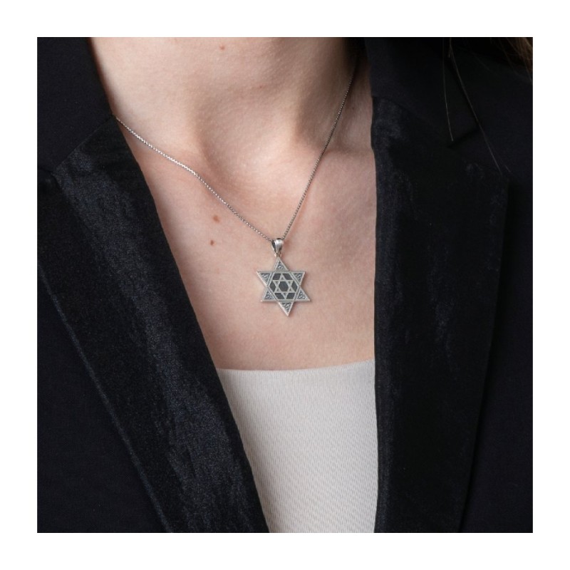 Sterling Silver Pendant One Within Anothe... | Jewish Gift from Israel