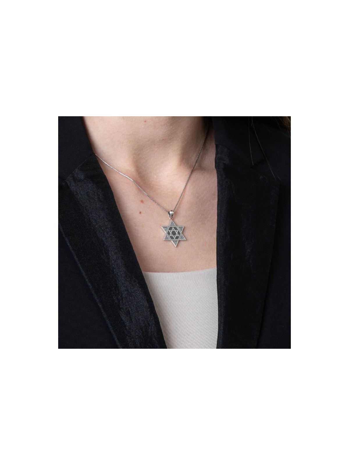 Sterling Silver Pendant One Within Anothe... | Jewish Gift from Israel
