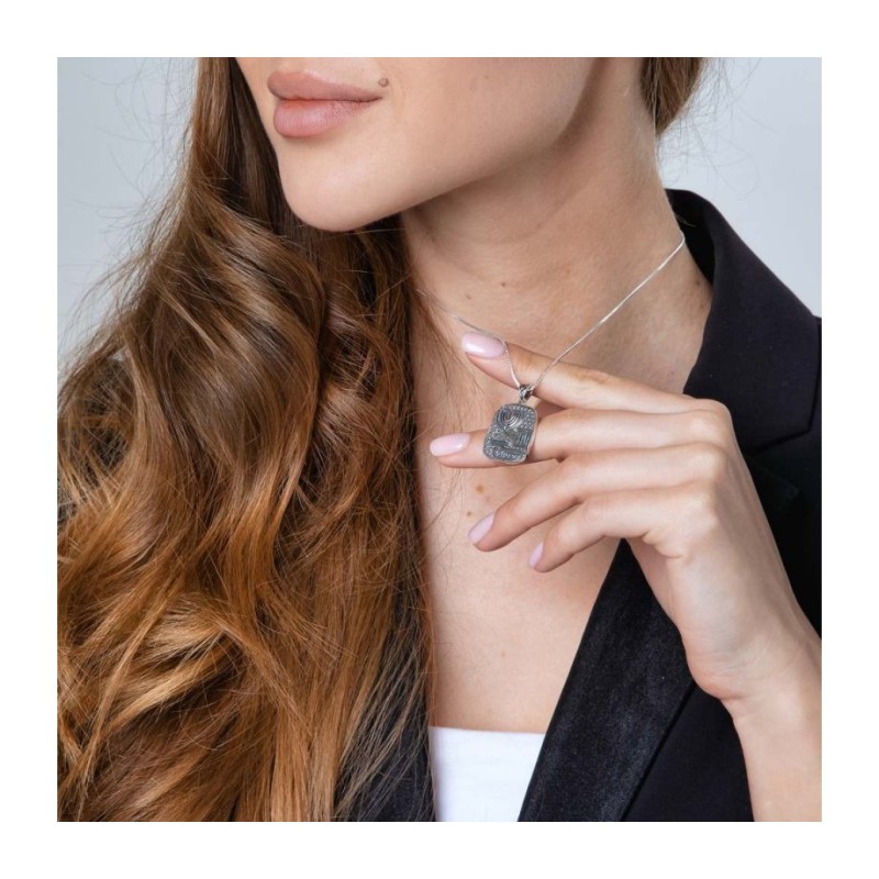 Sterling Silver Necklace %96 Pendant wi... | Chai Necklaces & Pendants