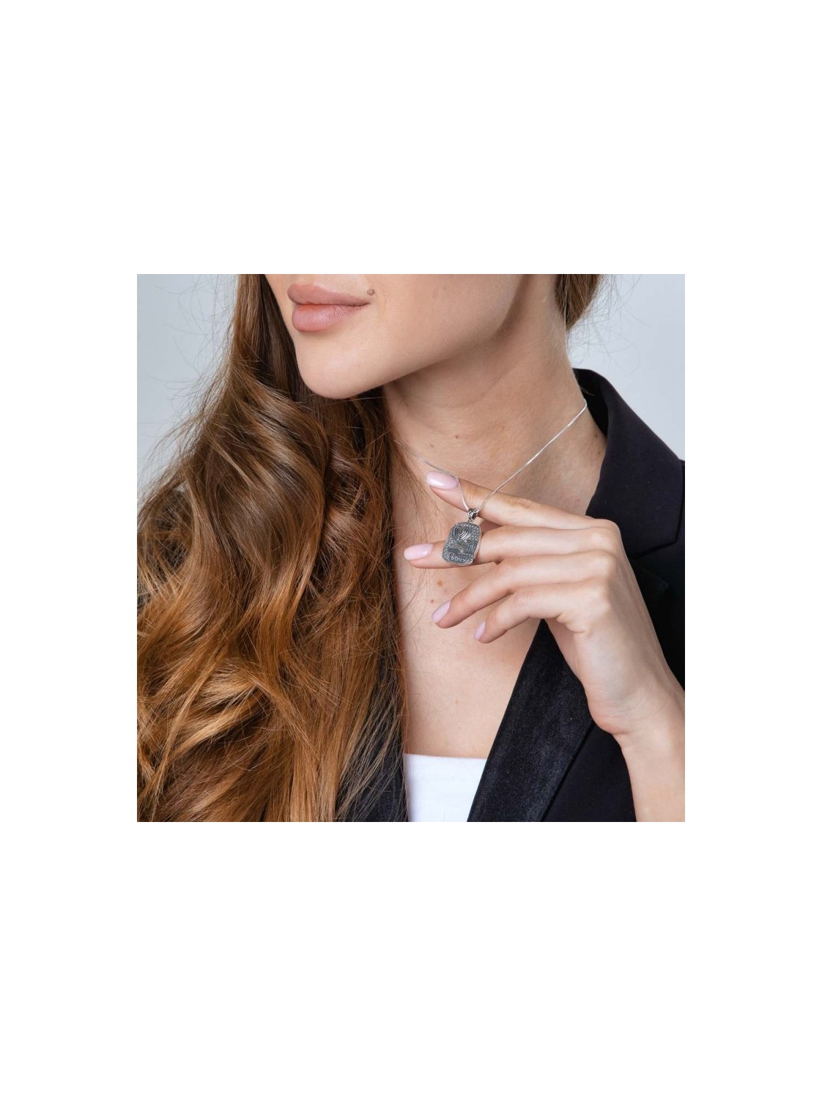 Sterling Silver Necklace %96 Pendant wi... | Chai Necklaces & Pendants