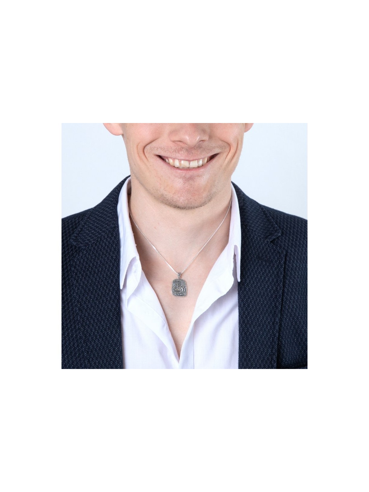 Sterling Silver Necklace %96 Pendant wi... | Chai Necklaces & Pendants