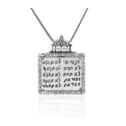Silver Ten Commandments Pendant by Golan Studio | Jewish Pendant