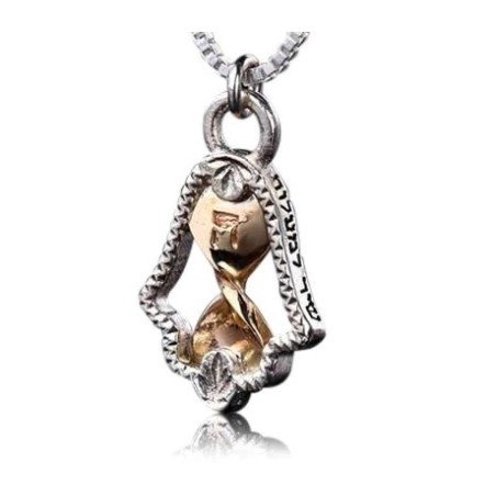 Sterling Silver and 9K Gold Hamsa Kabbalah pendant... | Hamsa Necklace