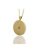 Pendentif roue en or 9 carats 72 noms de Dieu Kabbale... | Colliers par HaAri