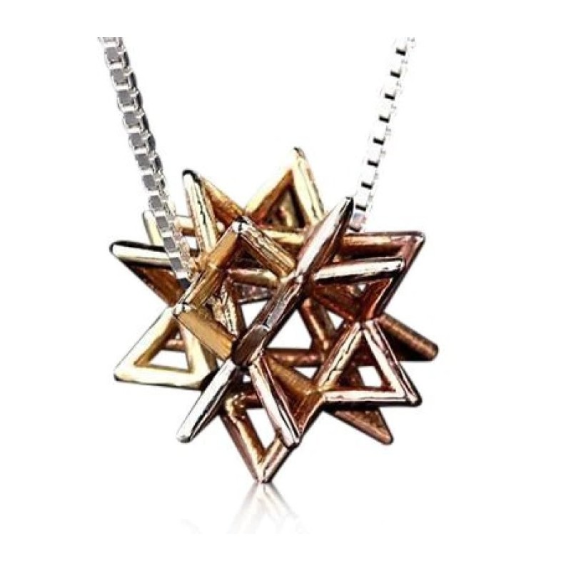 9k Gold Secret Of Merkabah Pendant HaAri Kabba... | Necklaces by HaAri