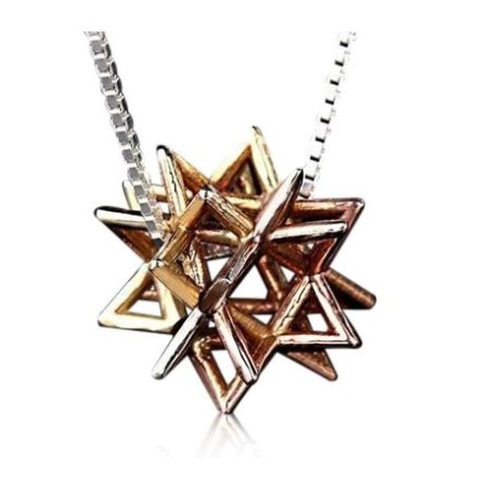 9k Gold Secret Of Merkabah Pendant HaAri Kabba... | Necklaces by HaAri