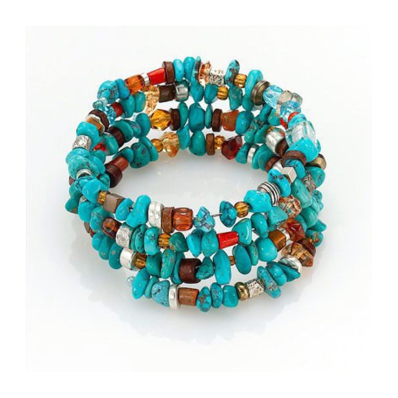 Indian Blues BraceletChoker by Edita | Israeli Fashion Jewelry