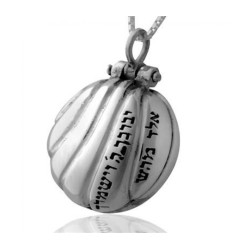 Réplique de cloche Kohen Gadol en argent sterling Kabba... | Colliers par HaAri