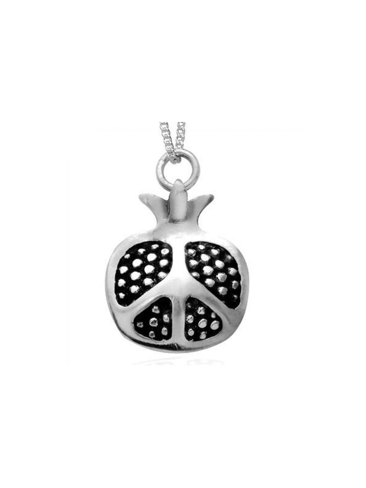Silver Pomegranate Pendant by HaAri Jewelry | Jewish Pendant