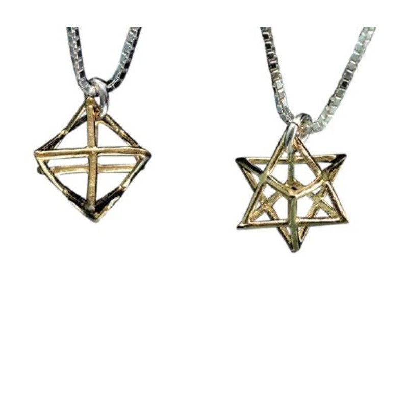 Pendentif Kabbale Merkava en or 9 carats par HaAri | Colliers par HaAri