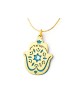 Ester Shahaf Blue Star of David Hamsa Necklace | Hamsa Necklace